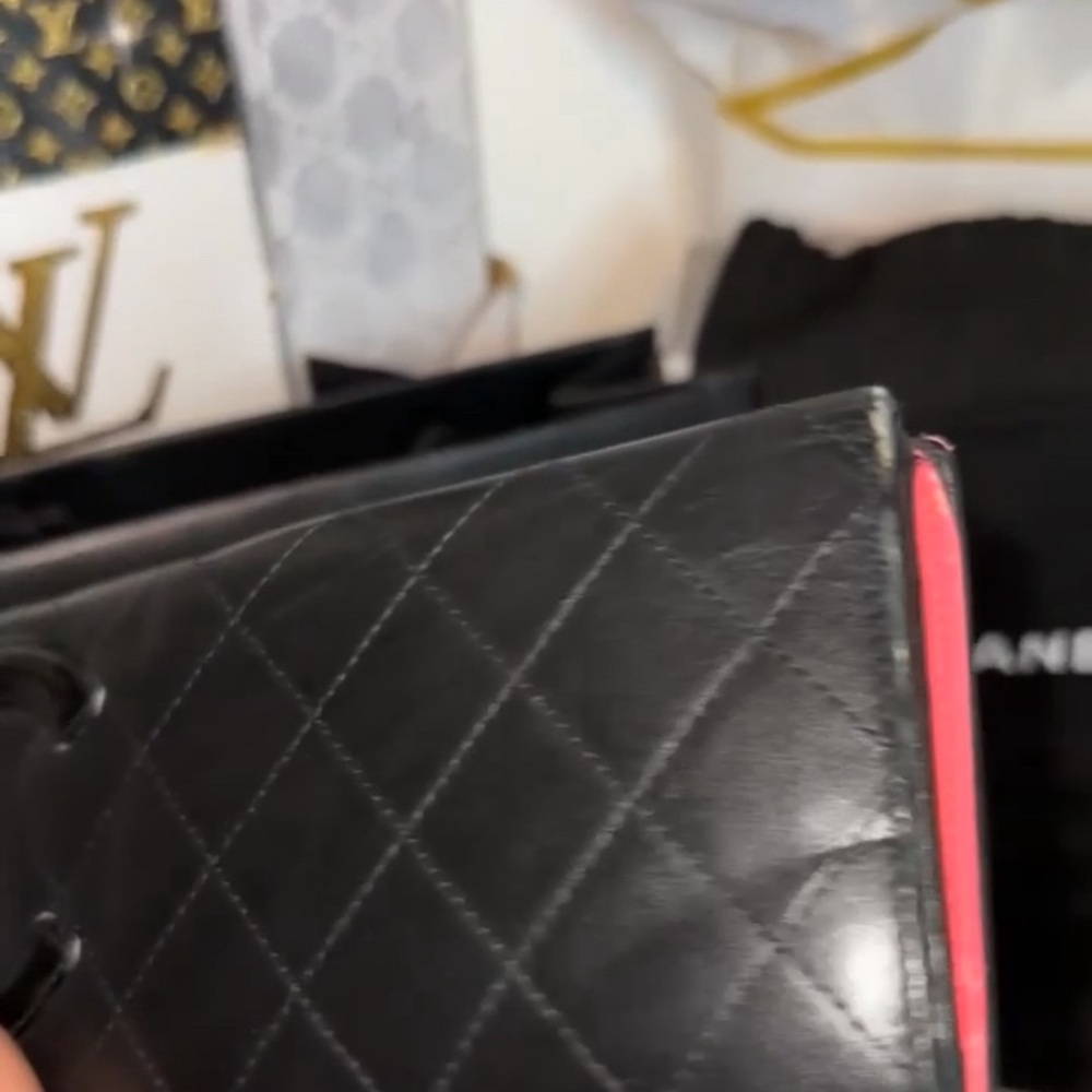 Chanel Cambon Wallet Black Quilted Leather, With dust bag and gift bag - Picture 2 of 16